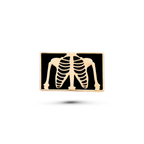 Pin Metálico Rib Cage X-Ray