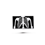 Pin Metálico Rib Cage X-Ray