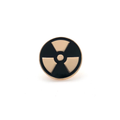 Pin Metálico Radiation Symbol