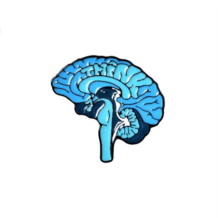 Pin Metálico Blue Brain Anatomy