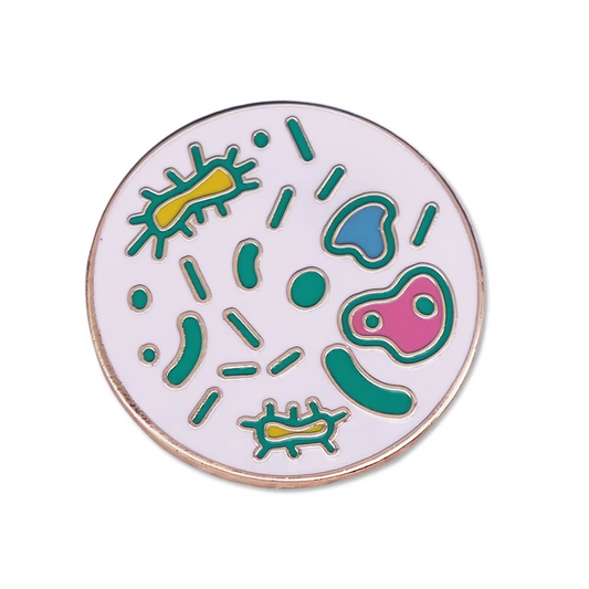 Pin Metálico Placa de Petri Microbial